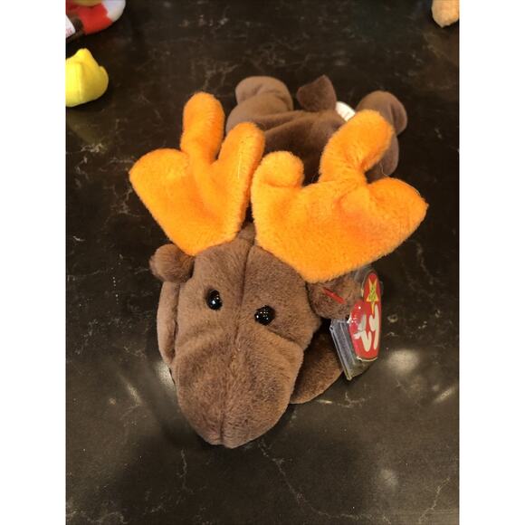 Lot Of 3 TY GOBBLERS Turkey SPINNER Spider CHoCOLATE Moose 5-6" Plush - Picture 5 of 5